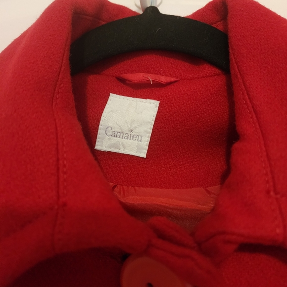 Camaieu Red Button Down Jacket Women - Small to Medium Size - Picture 3 of 6